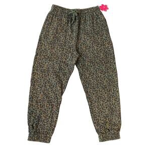 NWT Paperflower Size L (12/14) Leopard Active Pants